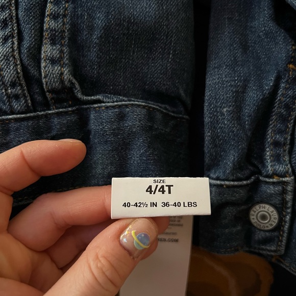 Blue Denim Polo Really Lauren Kid Jacket - New York Bear - Picture 9 of 11